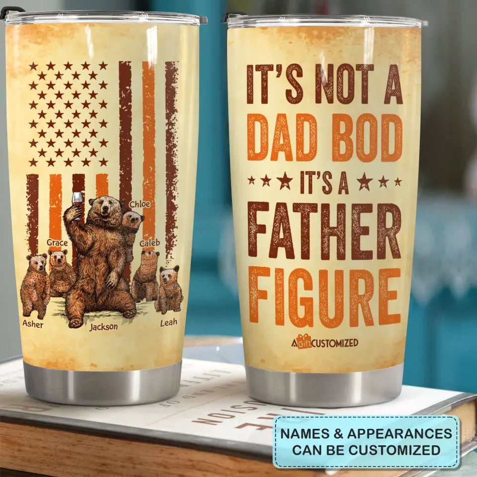 It's A Father Figure - Personalized Tumbler - Father's Day Gift