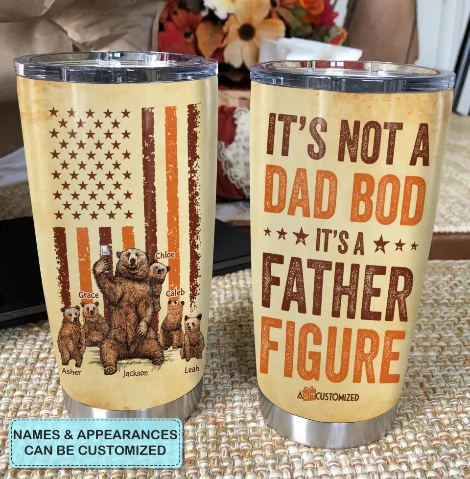 It's A Father Figure - Personalized Tumbler - Father's Day Gift
