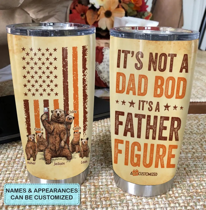 It's A Father Figure - Personalized Tumbler - Father's Day Gift