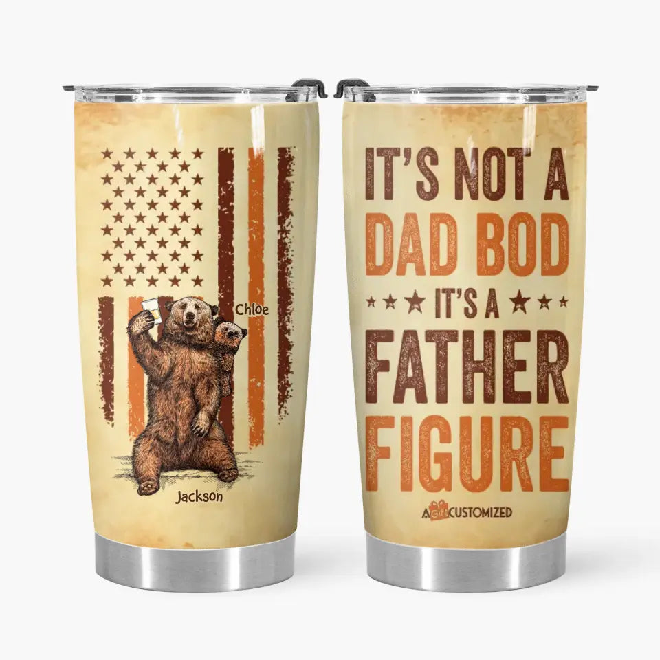 It's A Father Figure - Personalized Tumbler - Father's Day Gift