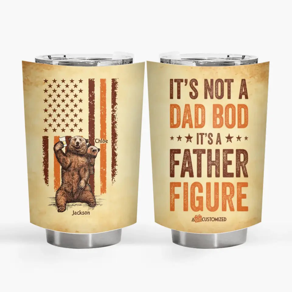It's A Father Figure - Personalized Tumbler - Father's Day Gift