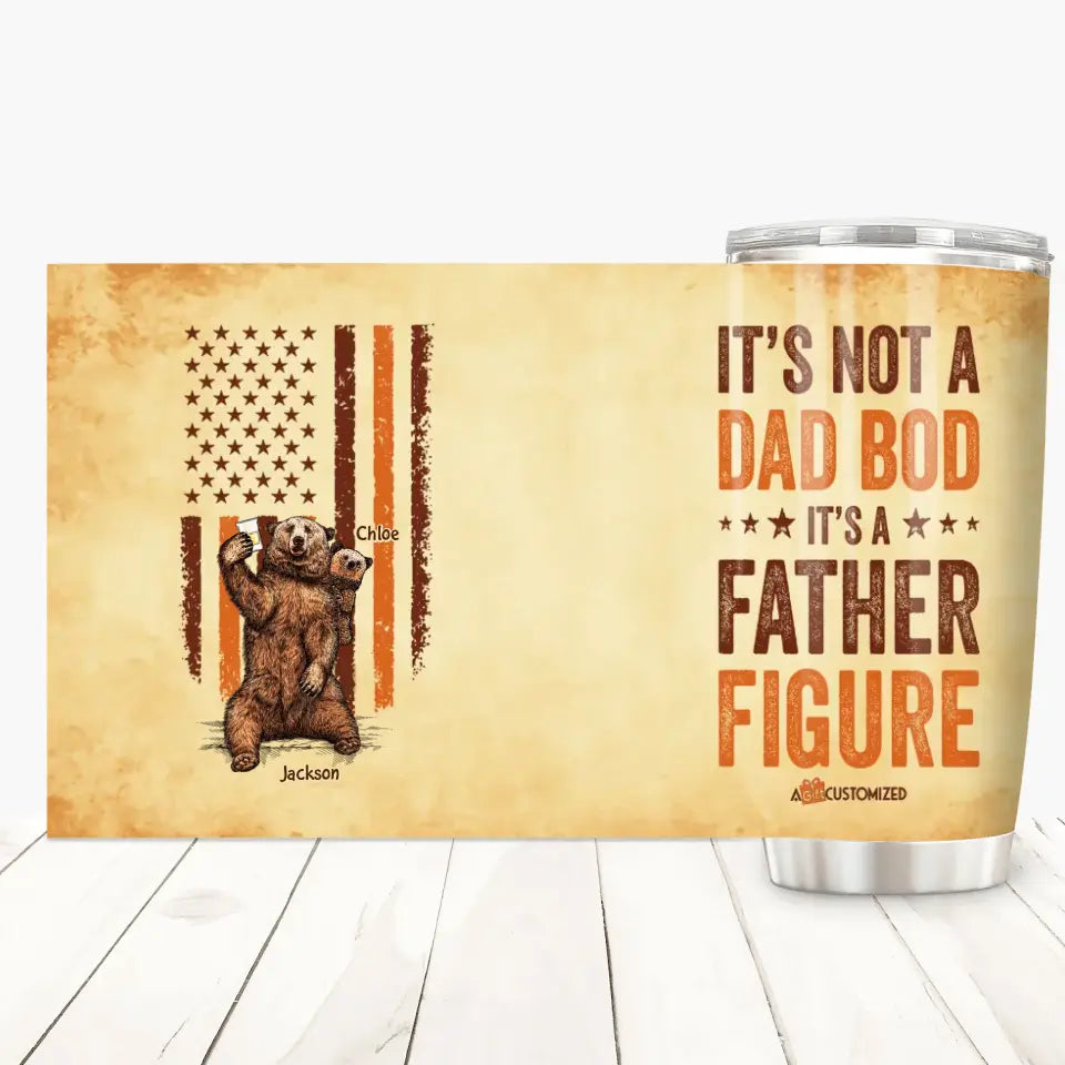 It's A Father Figure - Personalized Tumbler - Father's Day Gift