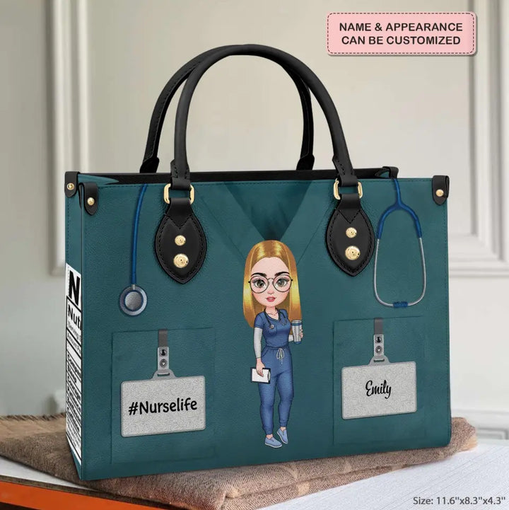 Personalized Leather Bag - Birthday, Nurse's Day Gift For Nurse - Nurse Life ARND036