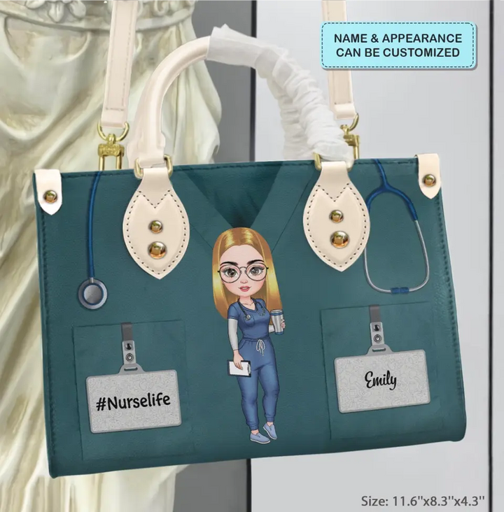 Personalized Leather Bag - Birthday, Nurse's Day Gift For Nurse - Nurse Life ARND036