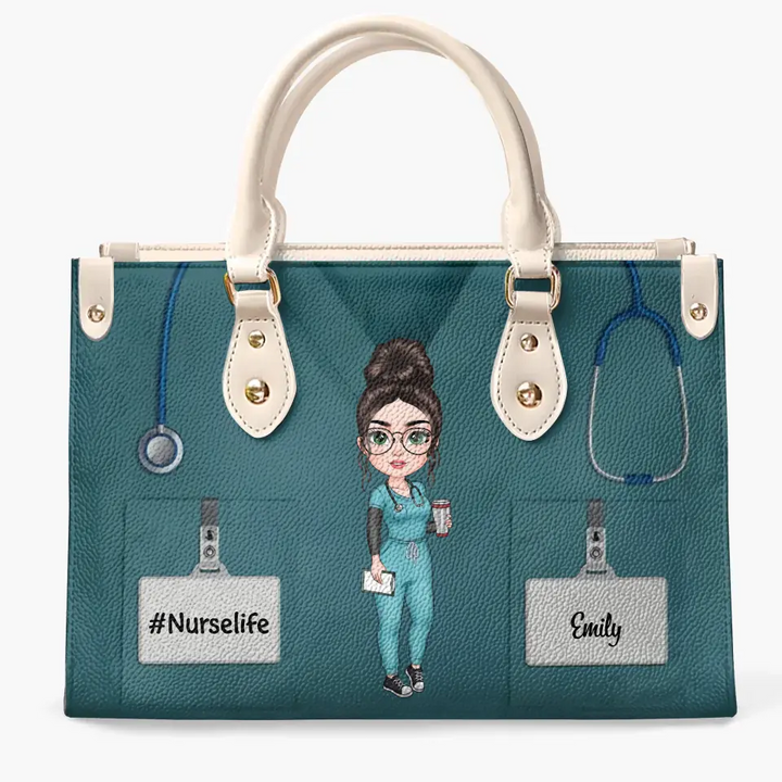 Personalized Leather Bag - Birthday, Nurse's Day Gift For Nurse - Nurse Life ARND036