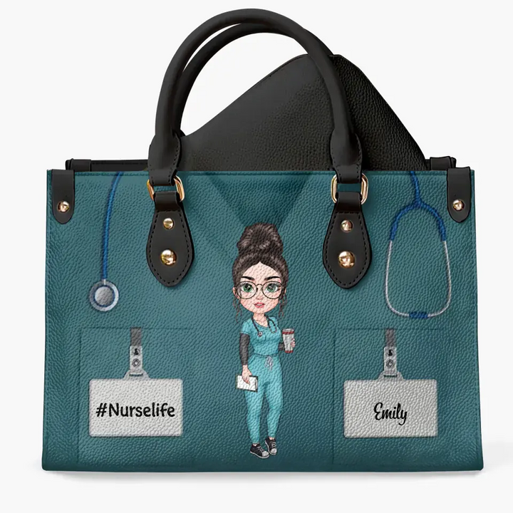 Personalized Leather Bag - Birthday, Nurse's Day Gift For Nurse - Nurse Life ARND036