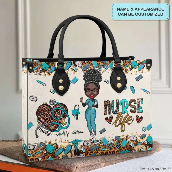 Personalized Leather Bag - Birthday, Nurse's Day Gift For Nurse - Nurse Life ARND005