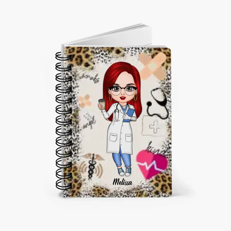 Personalized Spiral Journal - Gift For Nurse - Nurse Life Scrubs ARND0014