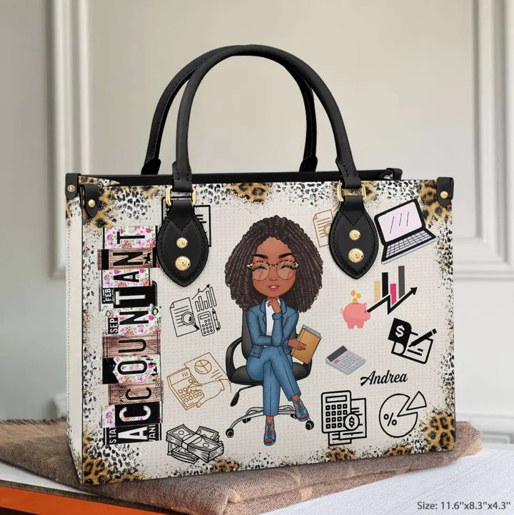 Personalized Leather Bag - Gift For CPA - Being A Certified Public Accountant ARND0014