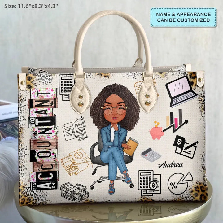 Personalized Leather Bag - Gift For CPA - Being A Certified Public Accountant ARND0014