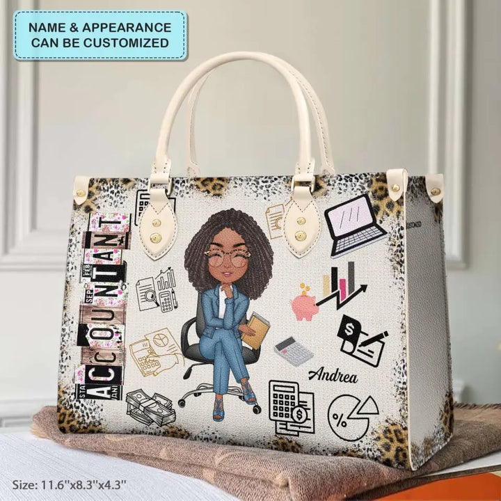 Personalized Leather Bag - Gift For CPA - Being A Certified Public Accountant ARND0014