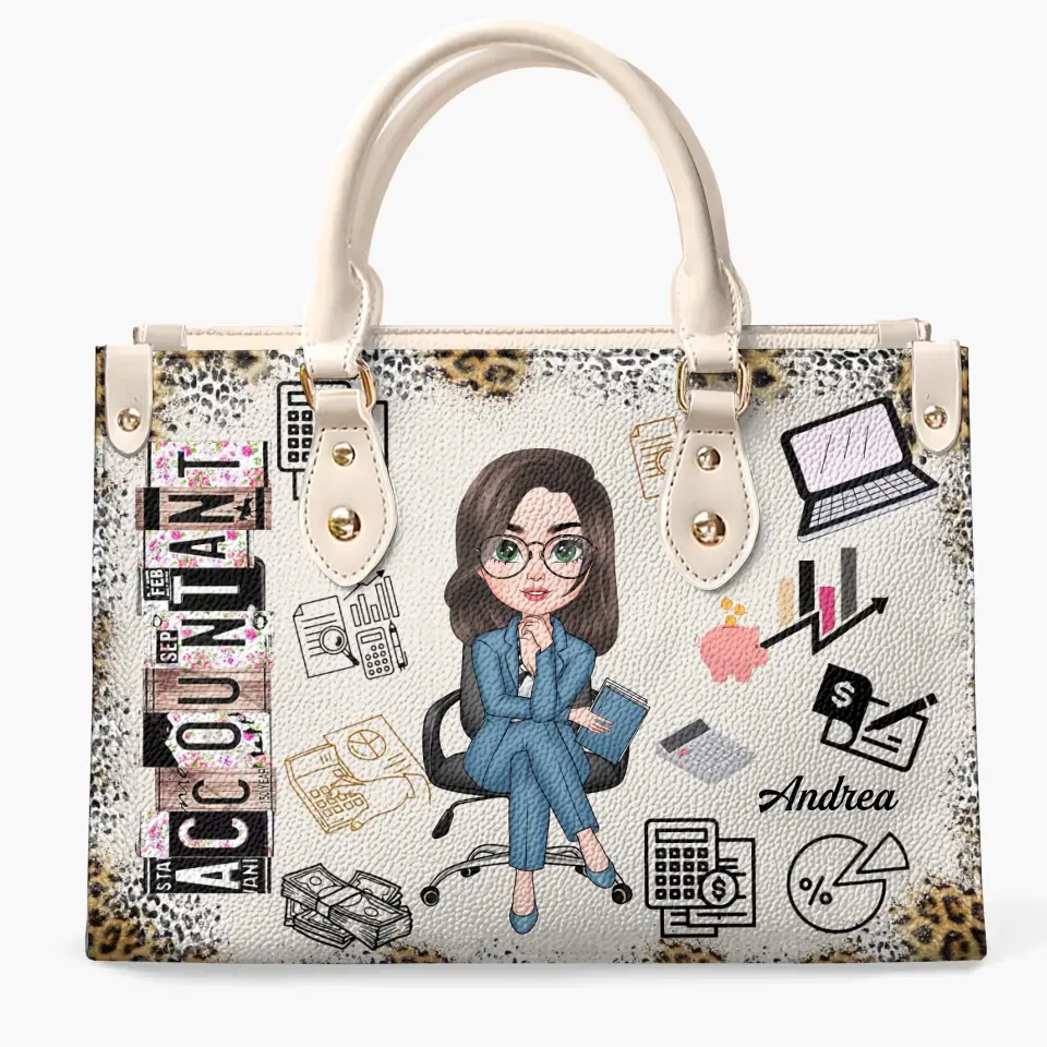 Personalized Leather Bag - Gift For CPA - Being A Certified Public Accountant ARND0014