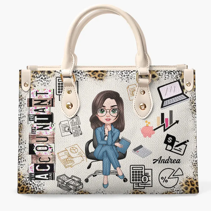 Personalized Leather Bag - Gift For CPA - Being A Certified Public Accountant ARND0014