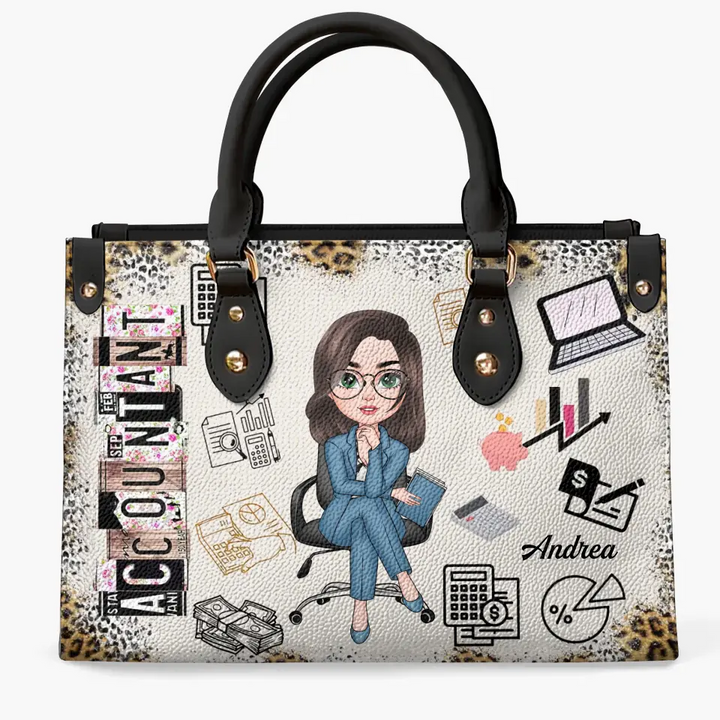 Personalized Leather Bag - Gift For CPA - Being A Certified Public Accountant ARND0014