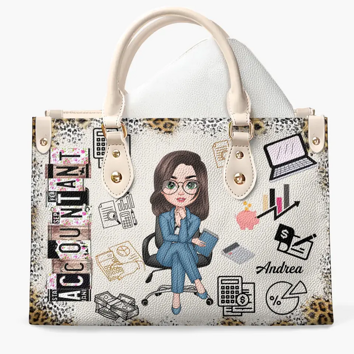 Personalized Leather Bag - Gift For CPA - Being A Certified Public Accountant ARND0014