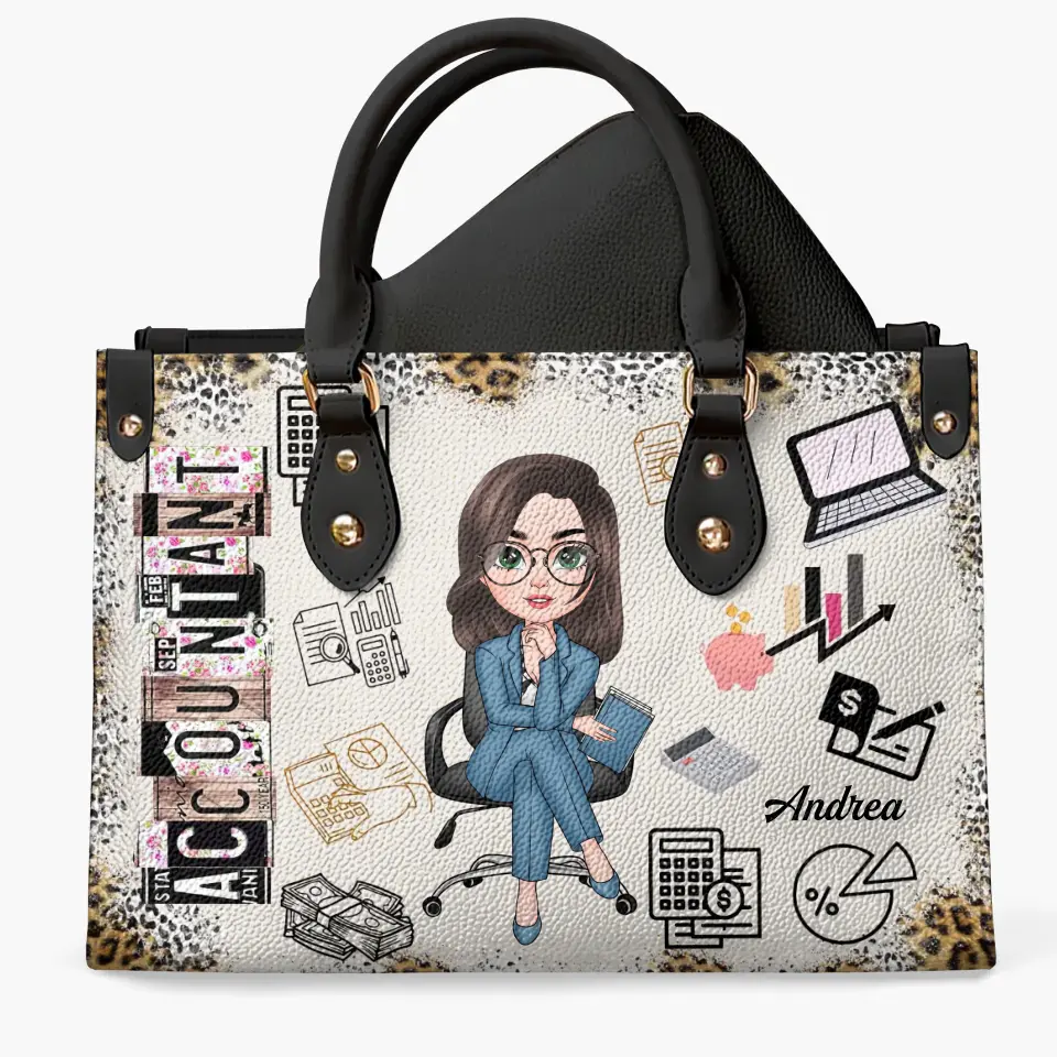 Personalized Leather Bag - Gift For CPA - Being A Certified Public Accountant ARND0014