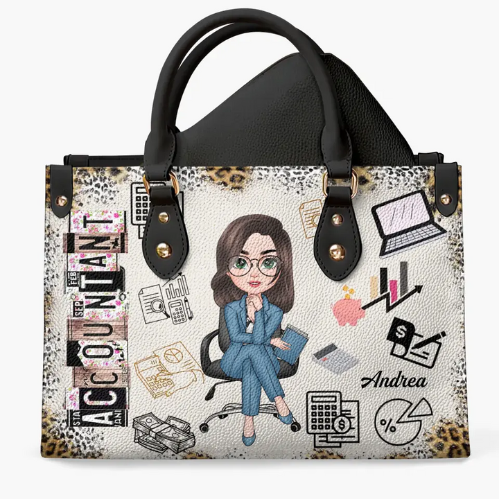 Personalized Leather Bag - Gift For CPA - Being A Certified Public Accountant ARND0014