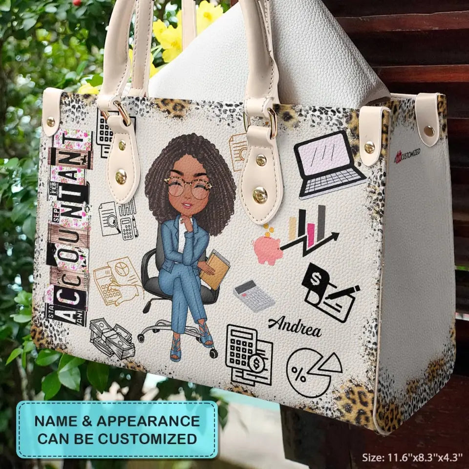 Personalized Leather Bag - Gift For CPA - Being A Certified Public Accountant ARND0014