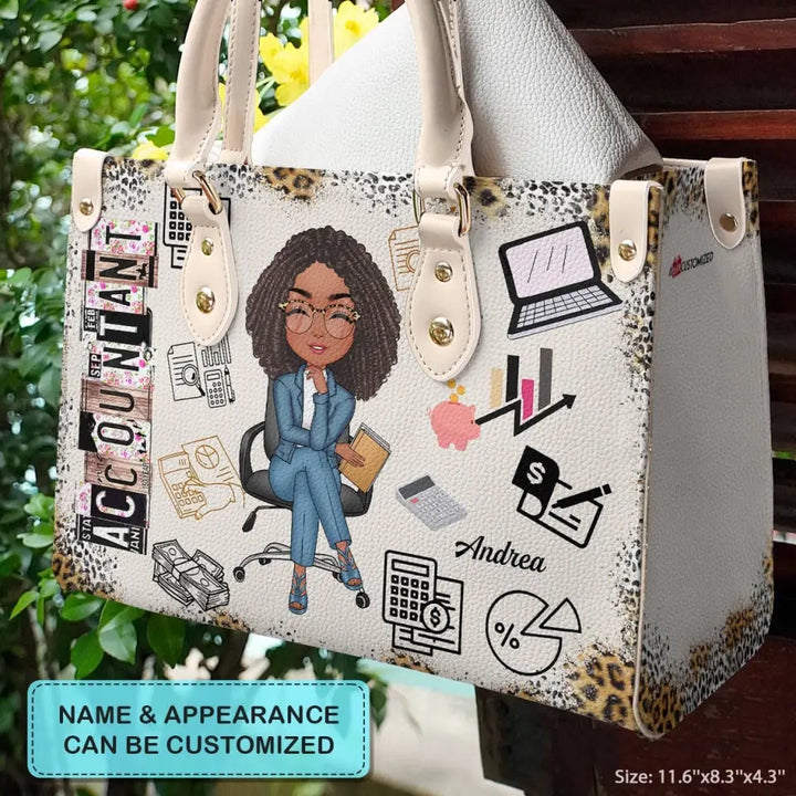 Personalized Leather Bag - Gift For CPA - Being A Certified Public Accountant ARND0014