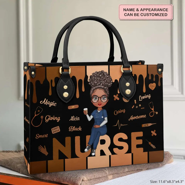 Love Nurse Life - Personalized Leather Bag - Gift For Nurse