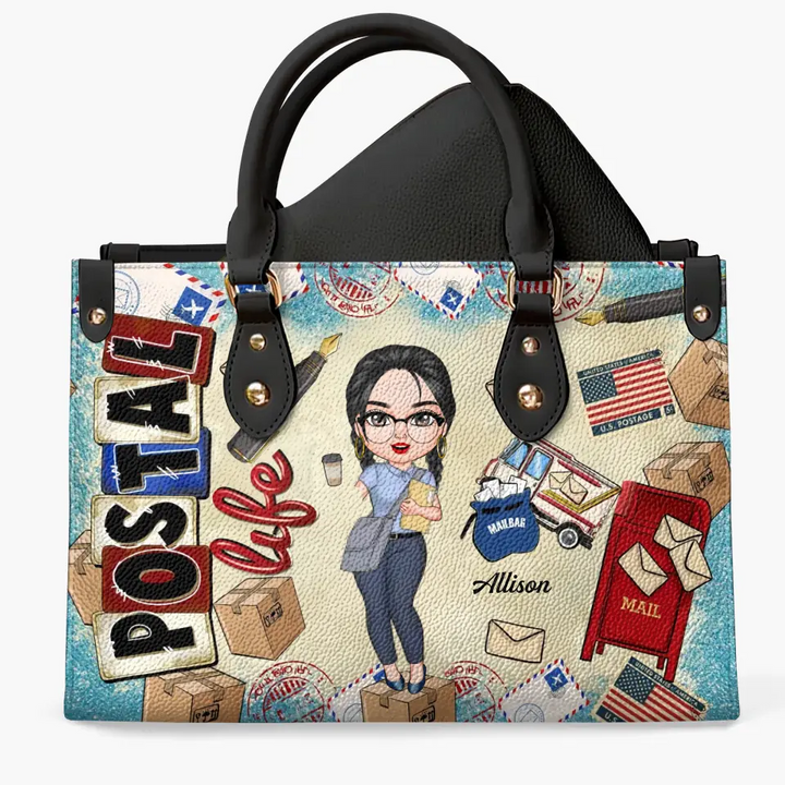 Personalized Leather Bag - Birthday Gift For Postal Worker - Postal Life ARND005