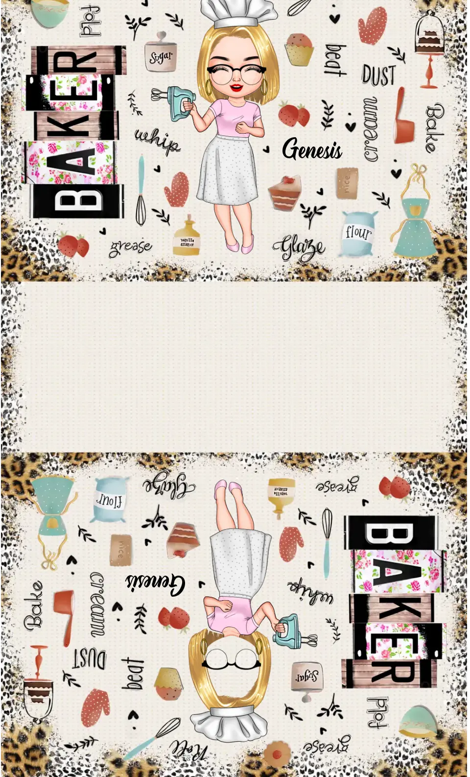 Personalized Leather Bag - Birthday Gift For Baker, Baking Lover - Baker Life ARND018