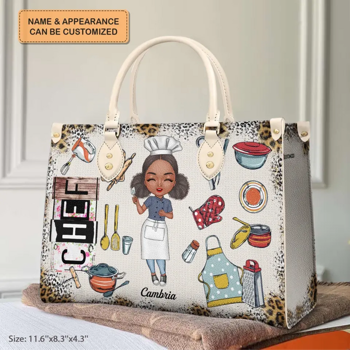 Personalized Leather Bag - Birthday Gift For Chef - Being A Chef ARND0014
