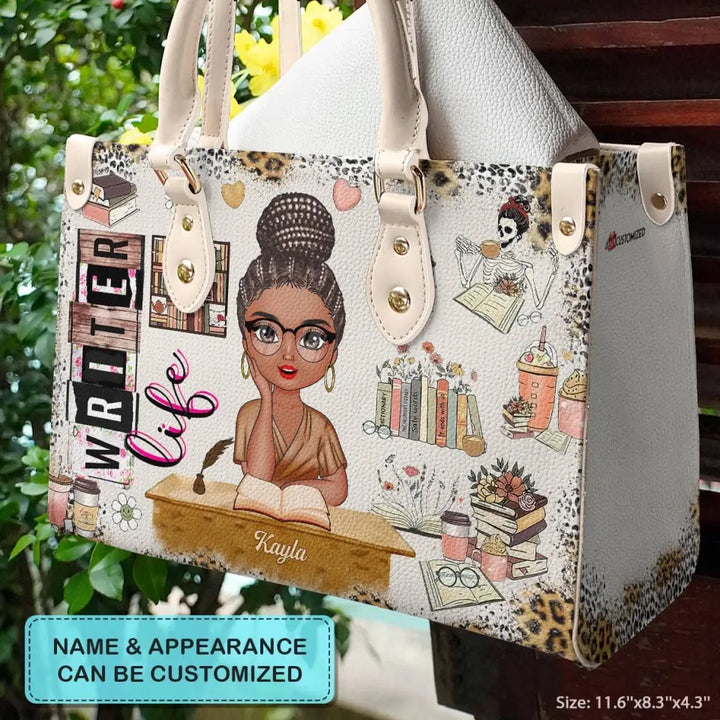 Personalized Leather Bag - Birthday Gift For Writer, Author - Writer Life ARND018