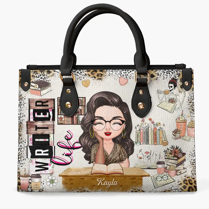 Personalized Leather Bag - Birthday Gift For Writer, Author - Writer Life ARND018