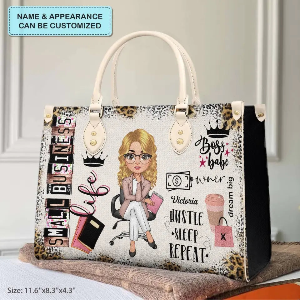 Personalized Leather Bag - Birthday Gift For Office Staff - Small Business