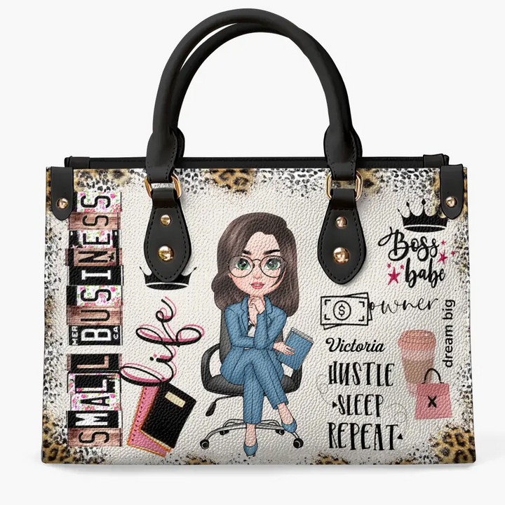 Personalized Leather Bag - Birthday Gift For Office Staff - Small Business