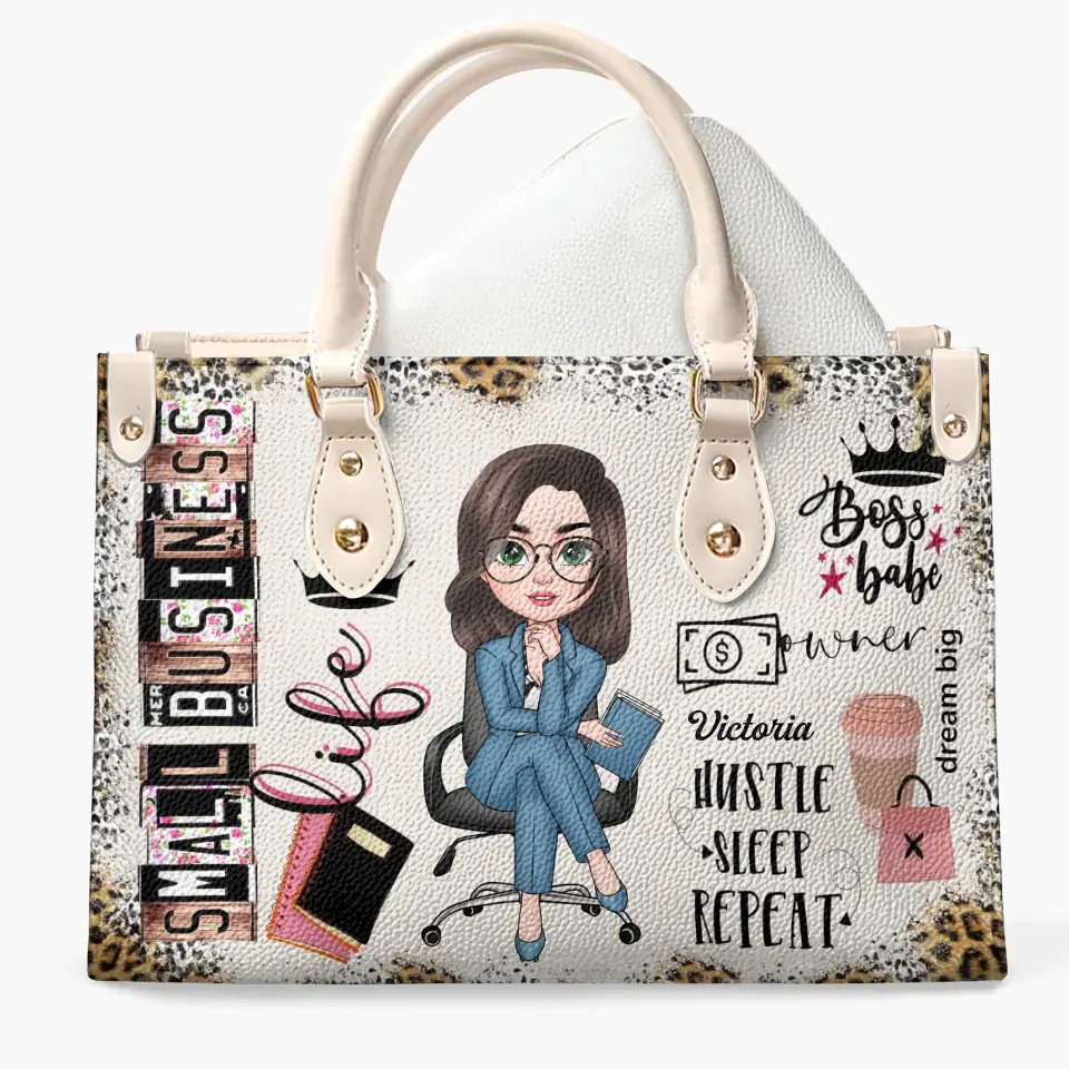 Personalized Leather Bag - Birthday Gift For Office Staff - Small Business