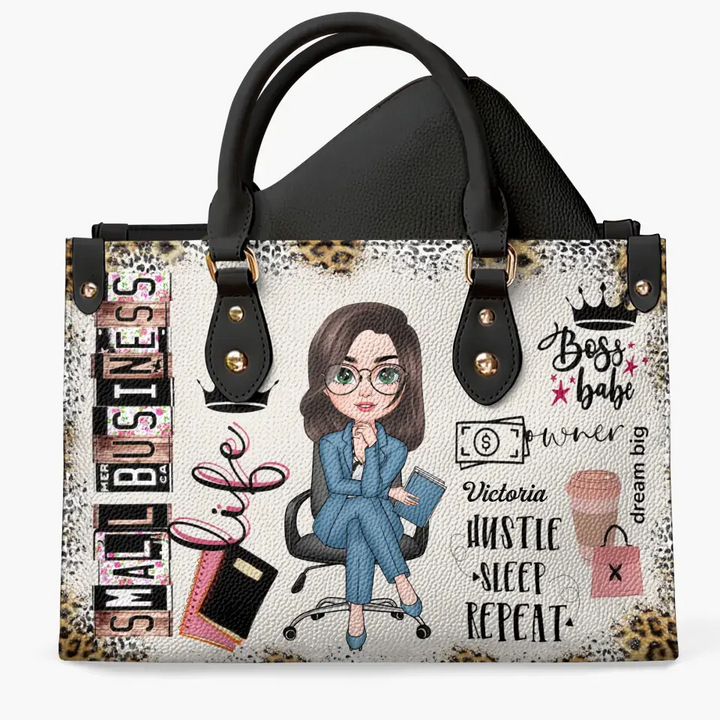 Personalized Leather Bag - Birthday Gift For Office Staff - Small Business