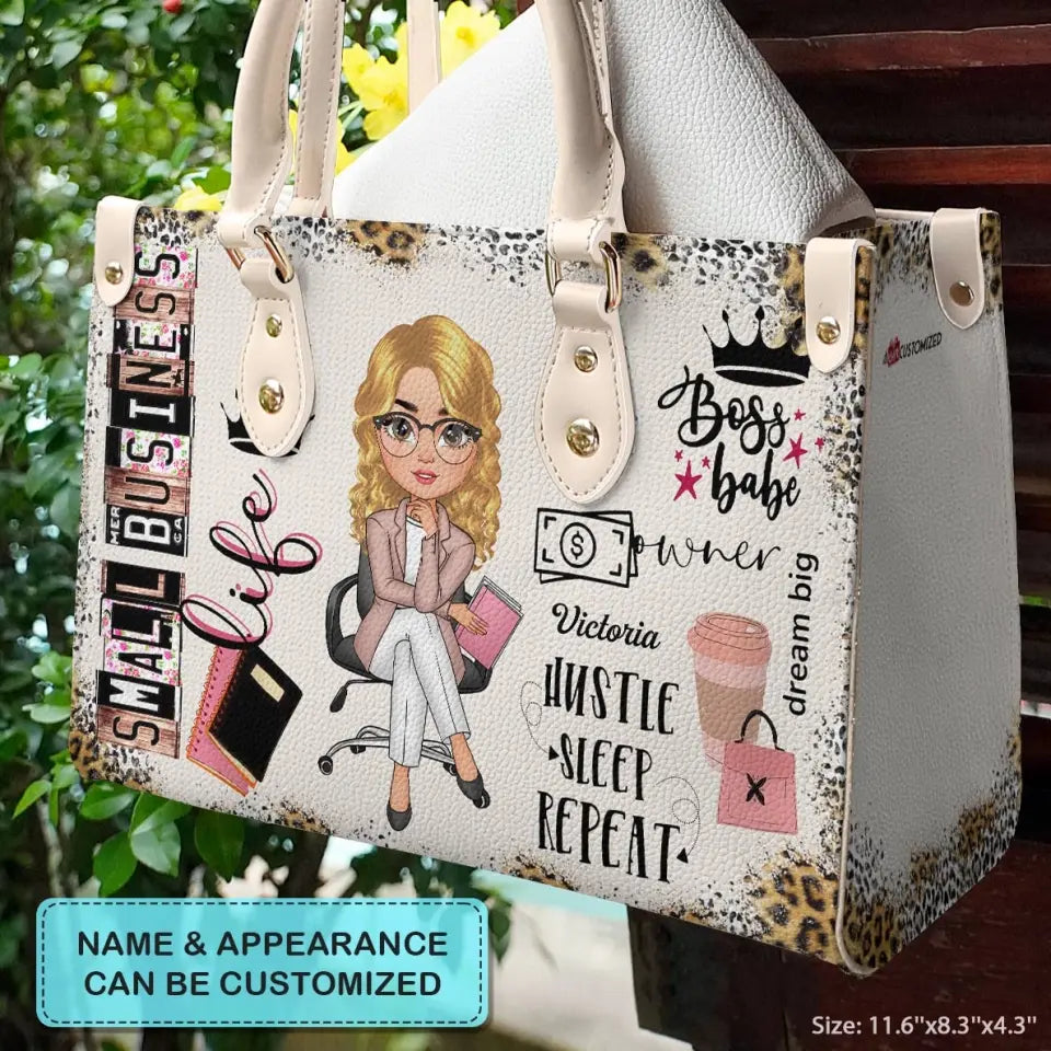 Personalized Leather Bag - Birthday Gift For Office Staff - Small Business