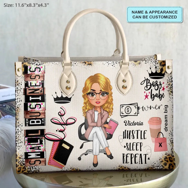 Personalized Leather Bag - Birthday Gift For Office Staff - Small Business
