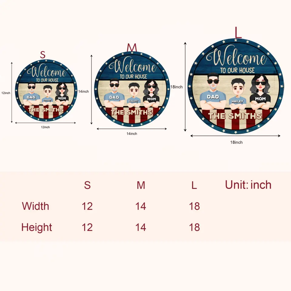 Personalized Custom Doormat - 4th Of July, Welcoming Gift For Family - Welcome To Our House 4th Of July