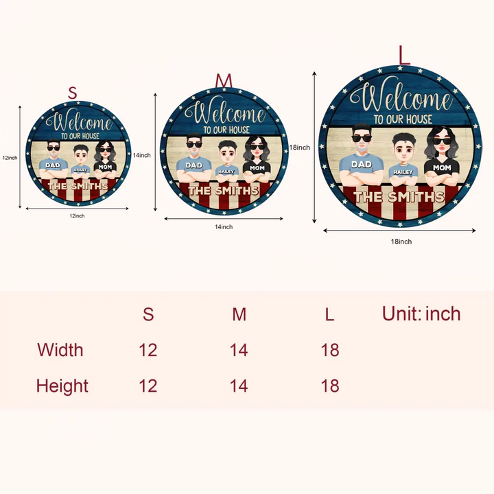 Personalized Custom Doormat - 4th Of July, Welcoming Gift For Family - Welcome To Our House 4th Of July