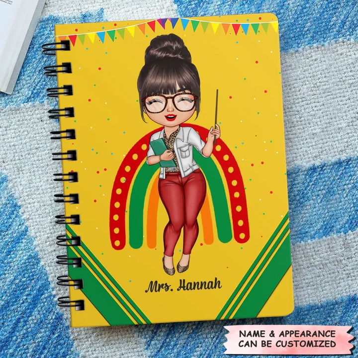 Personalized Spiral Journal - Gift For Teacher - It's A Good Day To Teach Tiny Humans ARND005