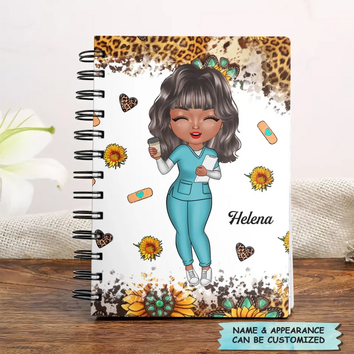 Personalized Spiral Journal - Gift For CNA - Nutrition Facts