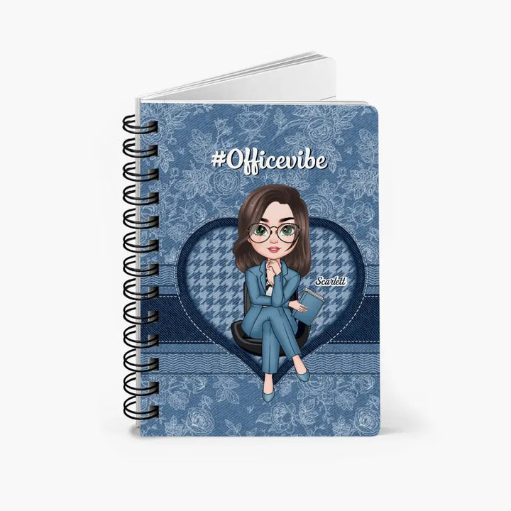 Personalized Spiral Journal - Birthday Gift For Office Staff - Humble As Ever ARND018