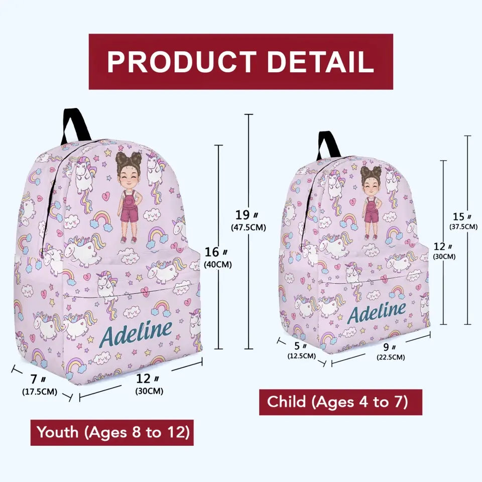 Personalized Custom Backpack - Back To School, Birthday Gift For Kindergarten, Pre-K, 1st Grade, 2nd Grade, 3rd Grade, 4th Grade, 5th Grade Kid - All You Need Is Love