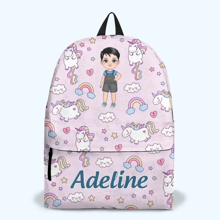 Personalized Custom Backpack - Back To School, Birthday Gift For Kindergarten, Pre-K, 1st Grade, 2nd Grade, 3rd Grade, 4th Grade, 5th Grade Kid - All You Need Is Love
