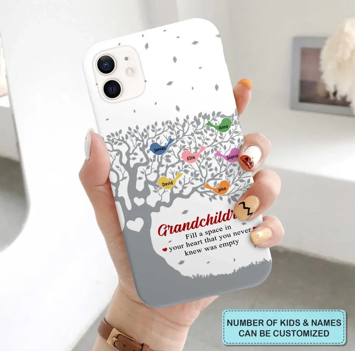 Personalized Custom Phone Case - Mother's Day Gift For Mom, Grandma - Grandchildren Fill A Space In Your Heart
