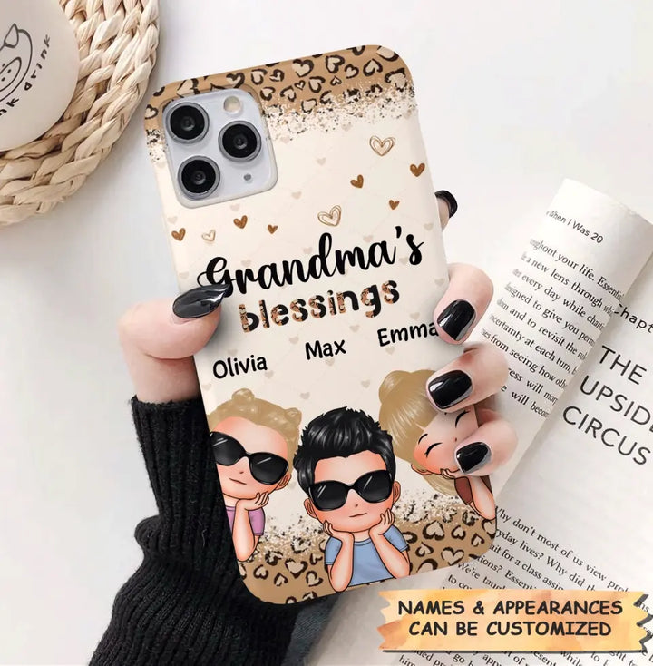 Personalized Phone Case - Gift For Grandma - Grandma's Blessings ARND0014