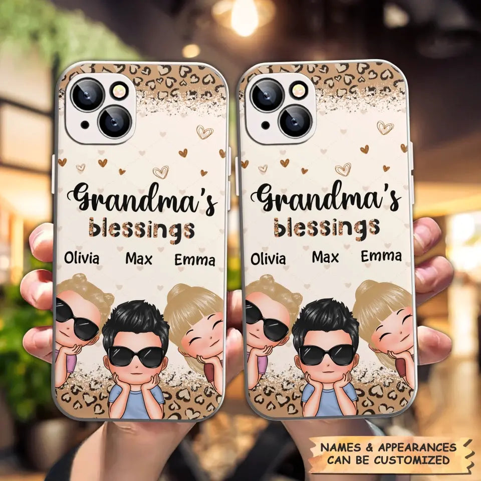 Personalized Phone Case - Gift For Grandma - Grandma's Blessings ARND0014