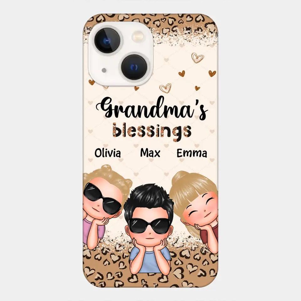 Personalized Phone Case - Gift For Grandma - Grandma's Blessings ARND0014