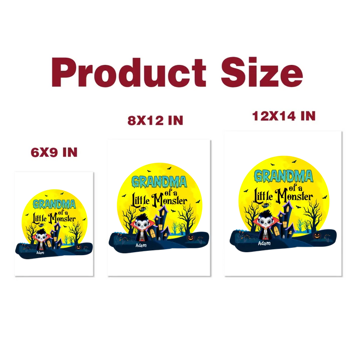 Personalized Custom Decal - Halloween Gift For Grandma, Mom, Family Members - Grandma Of Little Monsters