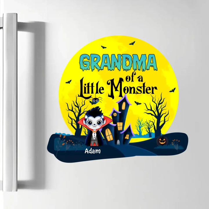 Personalized Custom Decal - Halloween Gift For Grandma, Mom, Family Members - Grandma Of Little Monsters