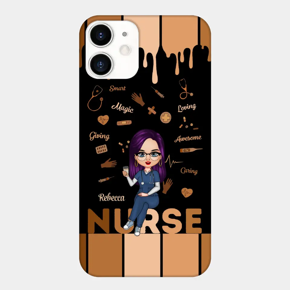 Personalized Custom Phone Case - Nurse's Day, Appreciation Gift For Nurse - Love Nurse Life V2