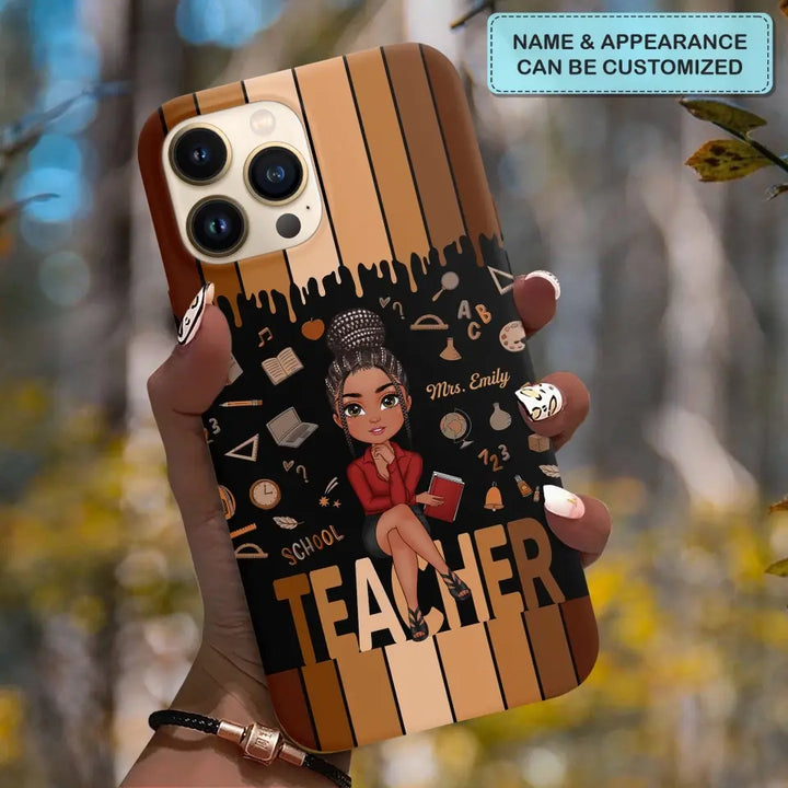 Love Teacher Life - Personalized Custom Phone Case - Teacher's Day, Appreciation Gift For Teacher